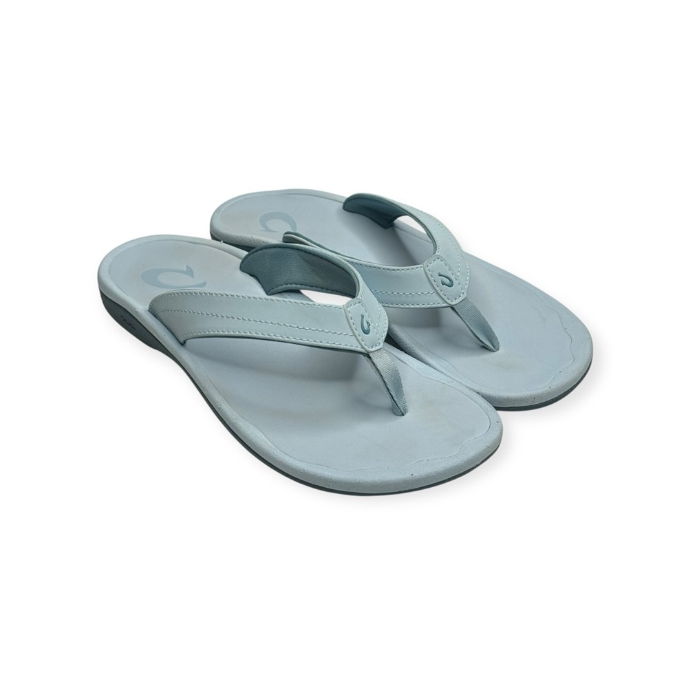 Olukai ʊ Ohana Wet Quick Dry Flip Flops ʊ Misty Light Powder Blue ʊ 8M 38 ʊ - Picture 11 of 16